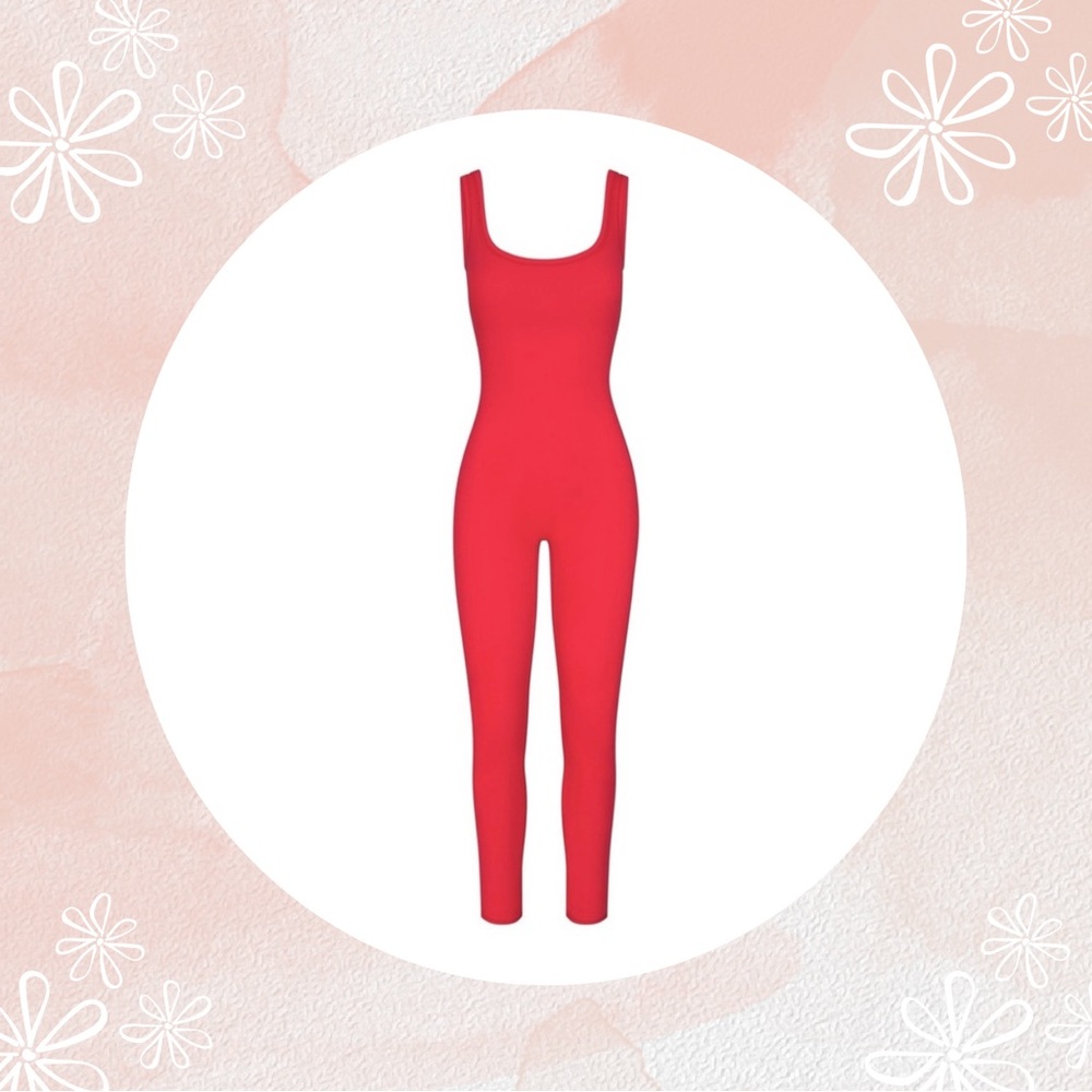 SKIMS Red Sleeveless Pajama Set